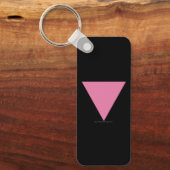Porte-clés Drapeau triangle rose de SlipperyJoe's symbole ros (Recto)