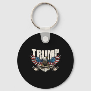 Porte-clés Drapeau Trump 2024 : l'Amérique : Byck Men Women D