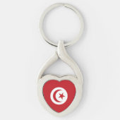 Porte-clés Drapeau tunisien (Devant)