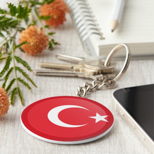 Porte-clés Drapeau turc (Côté)