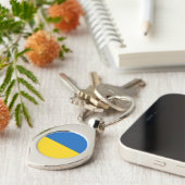 Porte-clés Drapeau Ukraine (Côté )