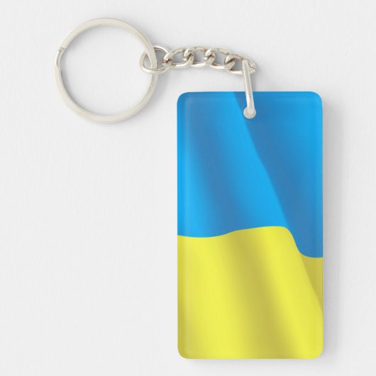Porte-clés Drapeau Ukraine (Devant)