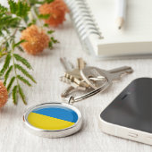 Porte-clés Drapeau ukrainien (Côté)
