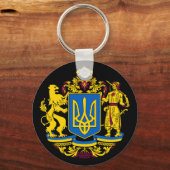 Porte-clés Drapeau ukrainien Armoiries tryzub Symbole nationa (Recto)