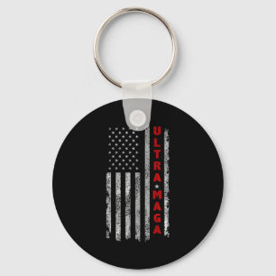 Porte-clés Drapeau Ultra MAGA Vintage American Ultra MAGA