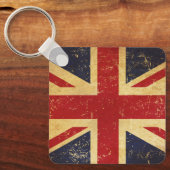 Porte-clés drapeau Union Jack britannique vintage (Recto)