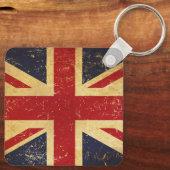 Porte-clés drapeau Union Jack britannique vintage (Verso)