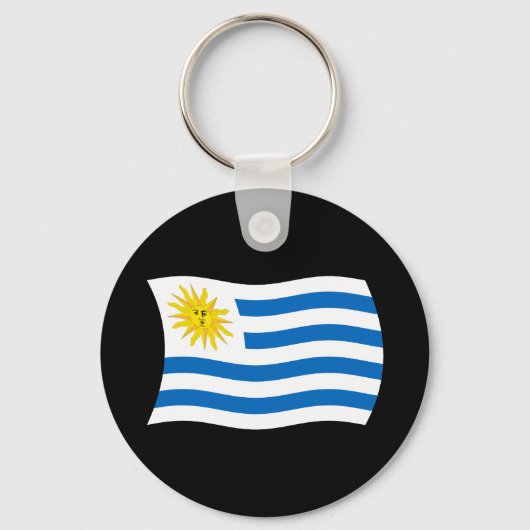 Porte-clés Drapeau Uruguayen (Recto)