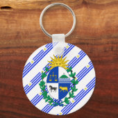 Porte-clés Drapeau uruguayen à rayures (Recto)