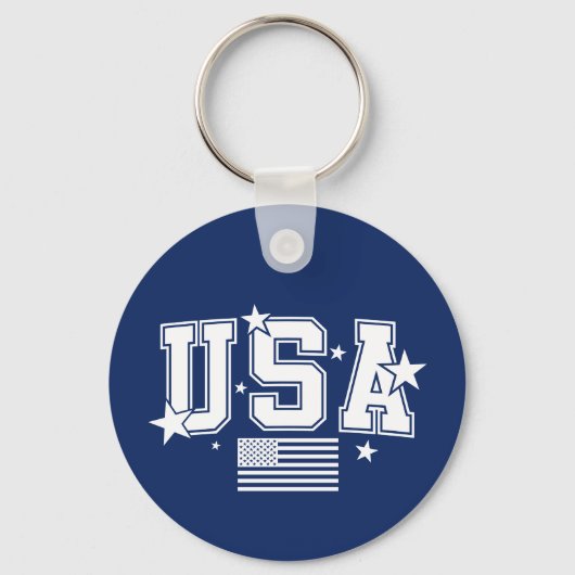Porte-clés drapeau USA (Recto)