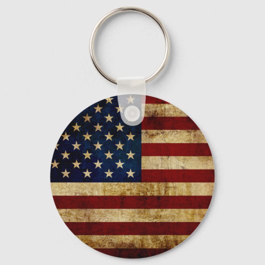 Porte-clés Drapeau USA / Grunged (Recto)