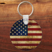 Porte-clés Drapeau USA / Grunged (Recto)