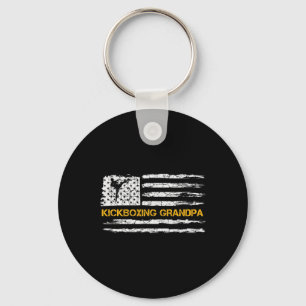 Porte-clés Drapeau Usa Vintage Combattant Mma Kickboxing Gran