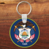 Porte-clés Drapeau Utah (Recto)