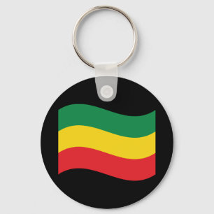 Porte-clés Drapeau vert, or (jaune) et rouge