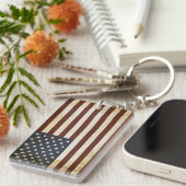 Porte-clés Drapeau vintage (Devant droit)