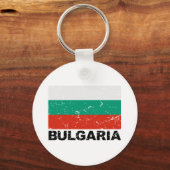 Porte-clés Drapeau Vintage Bulgarie (Recto)