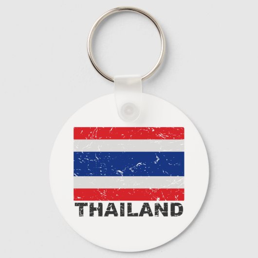 Porte-clés Drapeau Vintage en Thaïlande (Recto)