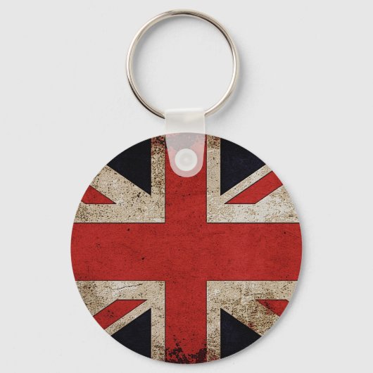 Porte-clés Drapeau vintage Grunge UK (Recto)