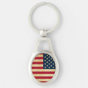 Porte-clés Drapeau vintage patriotique américain