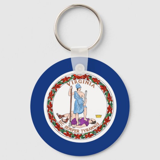 Porte-clés Drapeau Virginia (Recto)