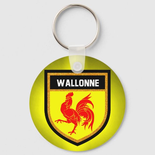 Porte-clés Drapeau Wallonne (Recto)