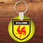Porte-clés Drapeau Wallonne (Recto)