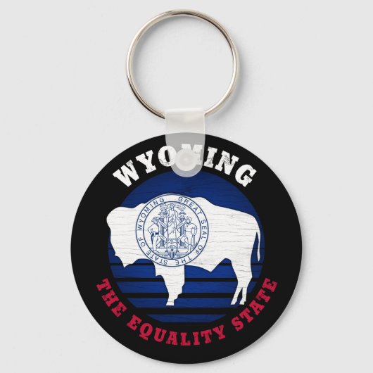 PORTE-CLÉS DRAPEAU WYOMOMING EQUALITY STATE (Recto)