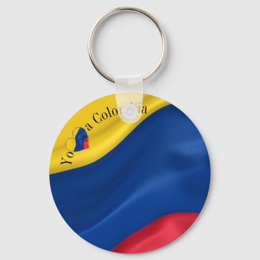 Porte-clés Drapeau Yo Amo A Colombia (Recto)