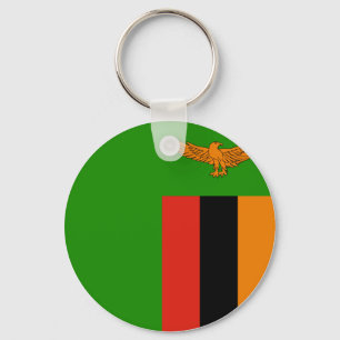 Porte-clés Drapeau Zambie