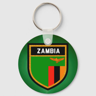 Porte-clés Drapeau Zambie