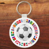 PORTE-CLÉS DRAPEAUX DE L'ÉQUIPE DE FOOTBALL 2018 (Recto)