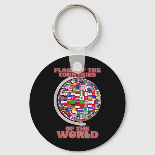 Porte-clés Drapeaux Des Pays Du Monde International (Recto)