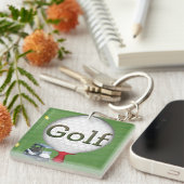 Porte-clés Drapeaux du panier composite Golf (Devant Droit)