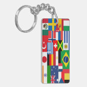 Porte-clés Drapeaux Internationaux du Monde (Devant gauche)
