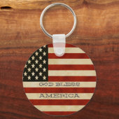 Porte-clés Drapeaux vintages américains (Recto)