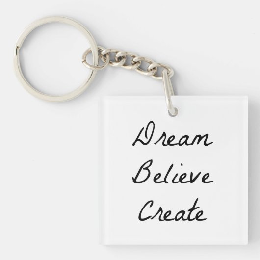 Porte-clés Dream Believe Repeat (Devant)