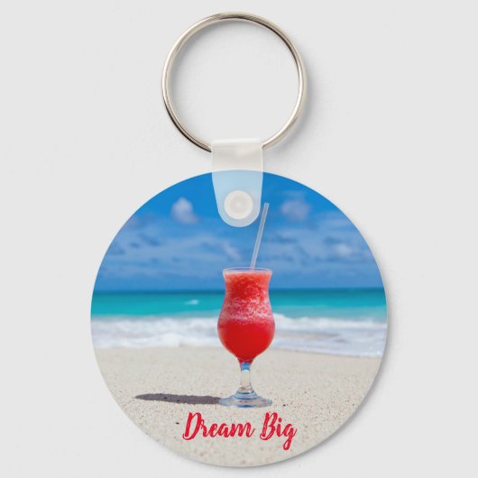 Porte-clés Dream Big Beach Tropical Blue Ocean (Recto)