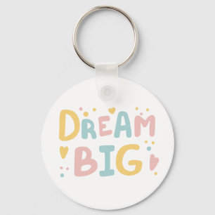 Porte-clés Dream Big Pastel Hearts