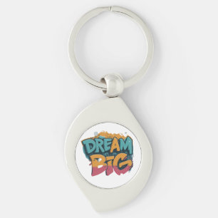 Porte-clés Dream Big Personnalisé Swirl