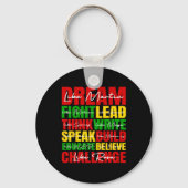 Porte-clés Dream Black History Mois Junetdix African Ameri (Recto)