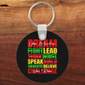 Porte-clés Dream Black History Mois Junetdix African Ameri (Recto)