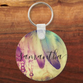 Porte-clés Dream Boho Bohemian Style Dreamcatcher Feathers (Recto)