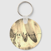 Porte-clés Dream Boho Bohemian Style Dreamcatcher Feathers (Recto)