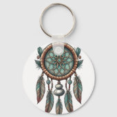 Porte-clés Dream Catcher Porte - clé circulaire en aluminium (Recto)
