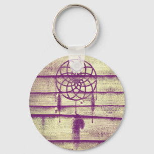 Porte-clés Dream Catcher Purple Wood