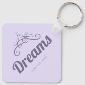 Porte-clés Dreams are not real (Dos)