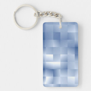 Porte-clés Dreamy Blue Tones dans un Motif Carré