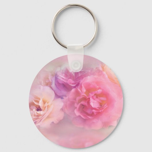 Porte-clés Dreamy Pastel Roses (Recto)