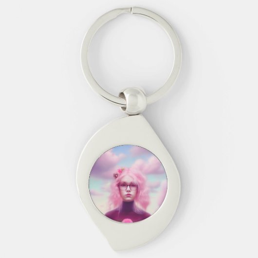Porte-clés Dreamy Rose (Devant)